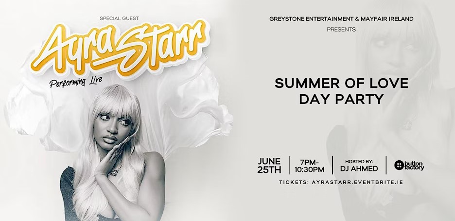 Summer of Love Day Party - Special Guest Ayra Starr